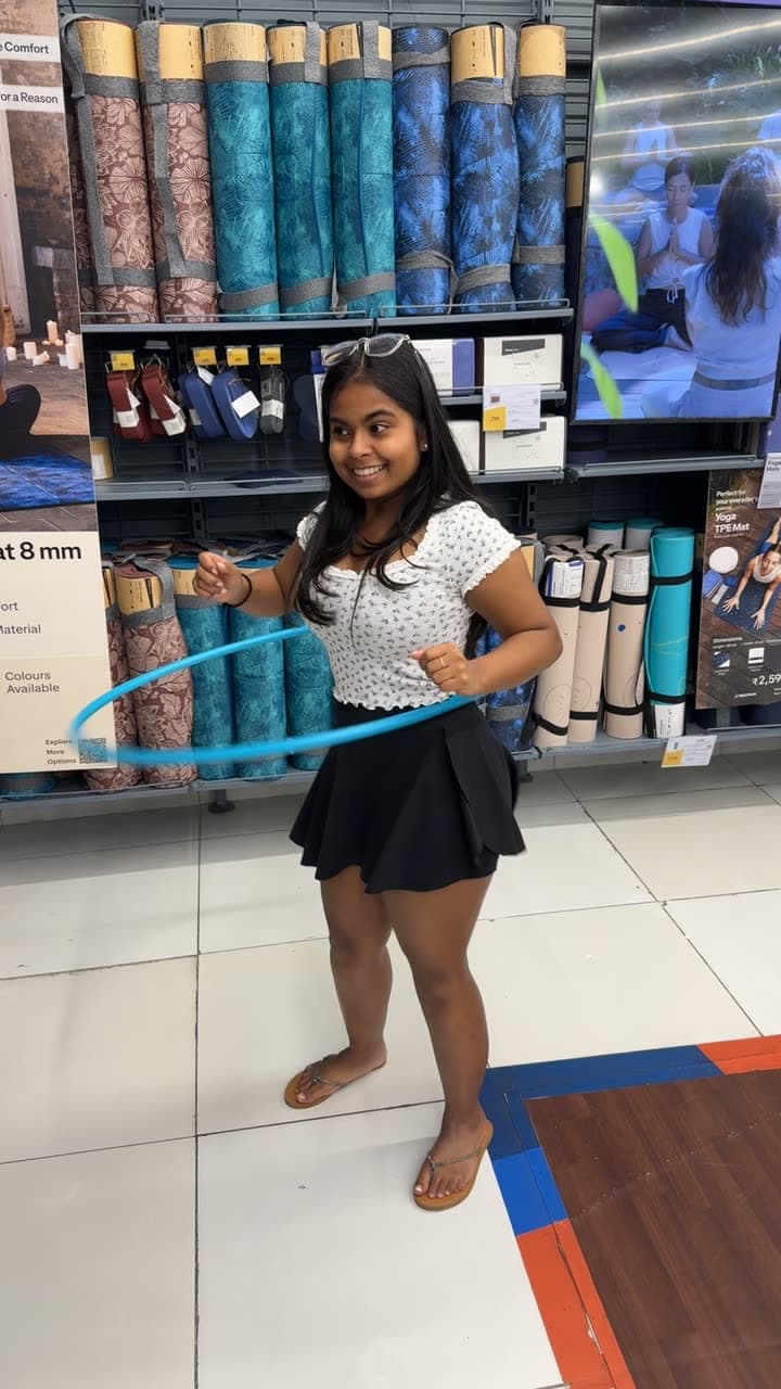 Decathlon, hula-hooping